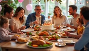 Recettes festives repas d&rsquo;anniversaire en famille