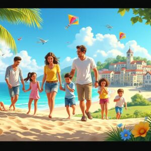 Où partir en avril en famille : destinations idéales pour des vacances réussies
